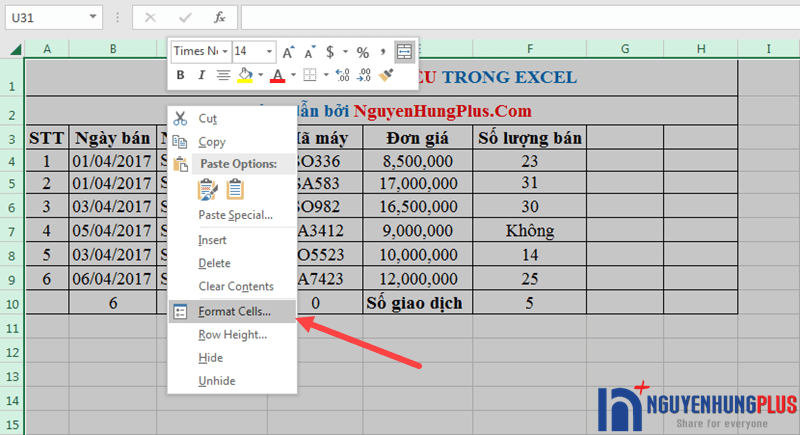 Hướng Dẫn Khóa Một Vùng Dữ Liệu Trong Excel Bằng Mật Khẩu 6724