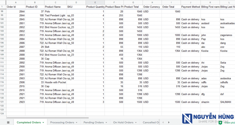 dong-bo-don-hang-len-google-sheet-voi-plugin-wpsyncsheets-for-woocommerce