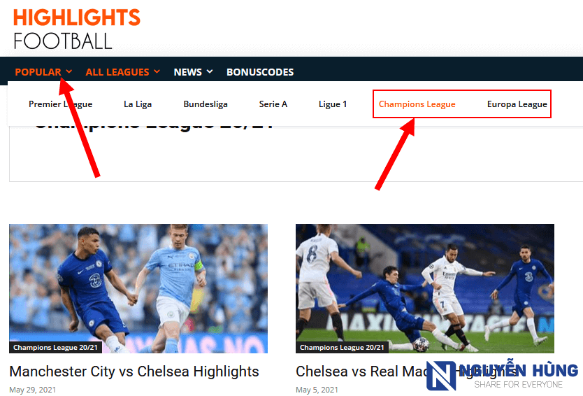 xem-highlight-bong-da-tren-highlights-football